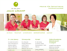 Tablet Screenshot of dr-laekamp.de